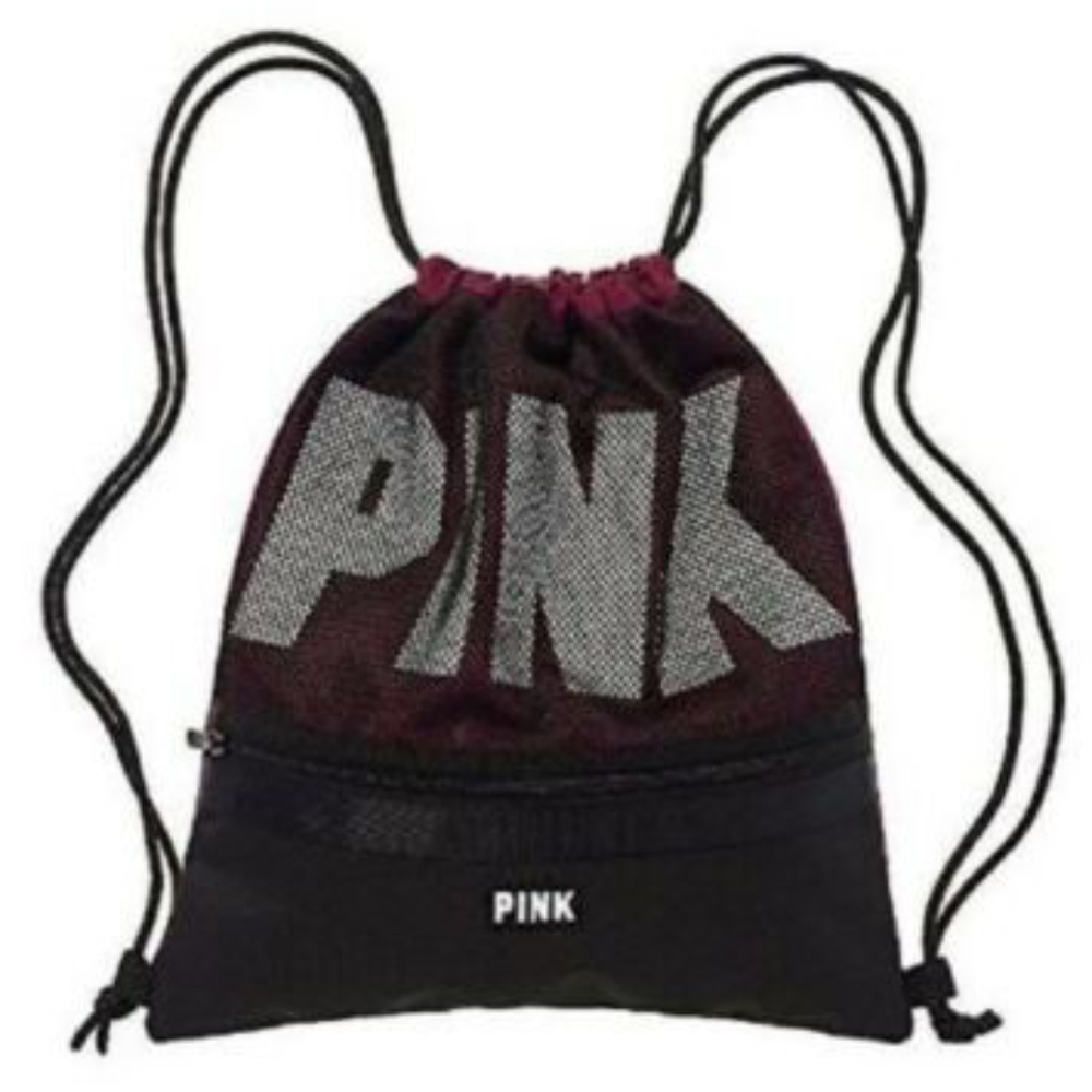 Victorias Secret Pink GRAPHIC Draw String Backpack